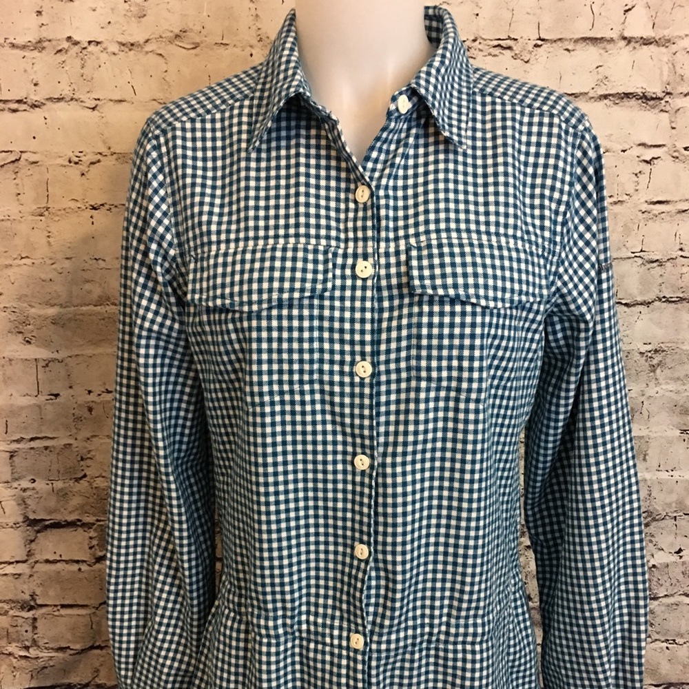 Women’s Columbia sportswear checkered long sleeve